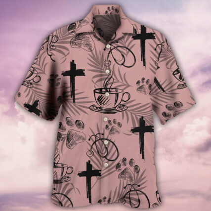 Coffee Jesus Dog Coffee Health - Hawaiian Shirt - Owl Ohh - Owl Ohh