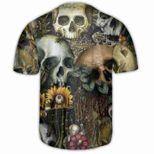 Skull Back To The Beginning - Baseball Jersey - Owl Ohh - Owl Ohh