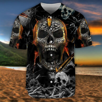 Skull Oh My Skull - Baseball Jersey - Owl Ohh - Owl Ohh