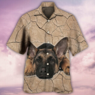 German Shepherd On The Ground - Hawaiian Shirt - Owl Ohh - Owl Ohh
