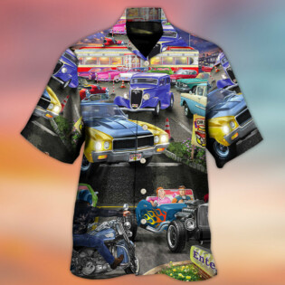 Hot Rod Lover Cool Art Style - Hawaiian Shirt - Owl Ohh - Owl Ohh