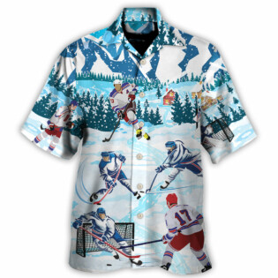 Ice Hockey Lover Cool Sport - Hawaiian Shirt - Owl Ohh - Owl Ohh