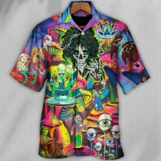Hippie Skull Cool Life - Hawaiian Shirt - Owl Ohh - Owl Ohh