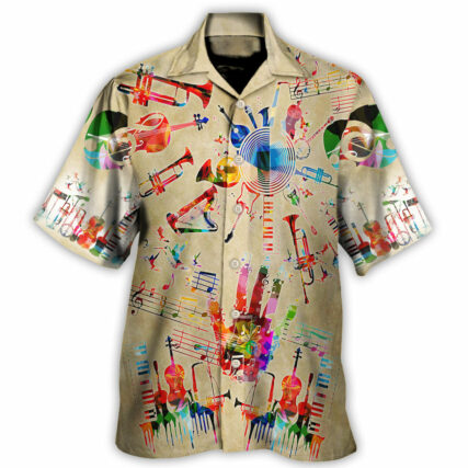 Music Instrument Style - Hawaiian Shirt - Owl Ohh - Owl Ohh