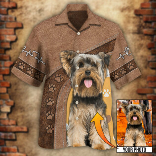 Dog Paw Various Style Custom Photo Personalized - Hawaiian Shirt - Owl Ohh - Owl Ohh