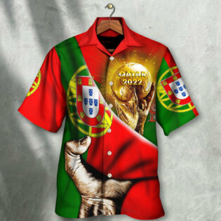 World Cup Qatar 2022 Portugal Will Be The Champion Flag Vintage - Hawaiian Shirt - Owl Ohh - Owl Ohh