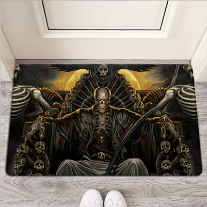 Skull Grim Reaper Dark - Doormat - Owl Ohh - Owl Ohh