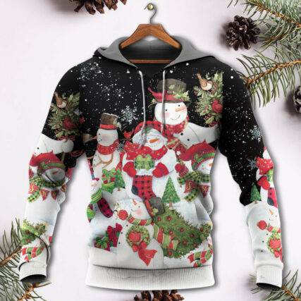Christmas Cutie Snowman Happy Xmas Cardinal - Hoodie - Owl Ohh - Owl Ohh