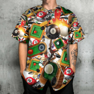 Billiard Make Your Own Luck - Baseball Jersey - Owl Ohh - Owl Ohh