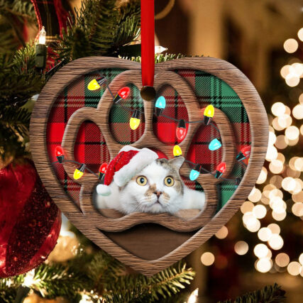 Christmas Meowy Xmas Gifts For Cat Lovers - Heart Ornament - Owl Ohh - Owl Ohh