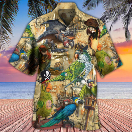 Parrot Pirates Life Vintage - Beach Short - Owl Ohh - Owl Ohh
