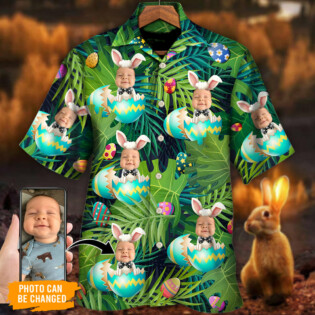 Easter This Is My Easter Shirt Style Tropical Happy Custom Photo - Hawaiian Shirt - Personalized Photo Gifts - Owl Ohh