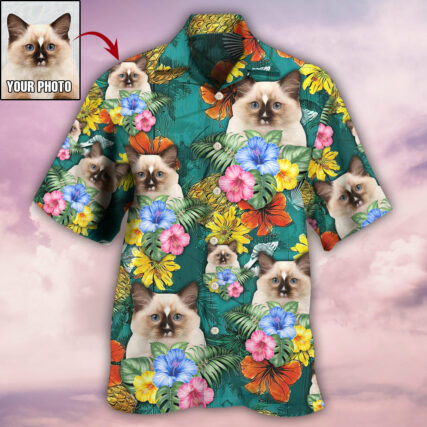 Cat Tropical Various Style Custom Photo - Hawaiian Shirt - Owl Ohh - Owl Ohh