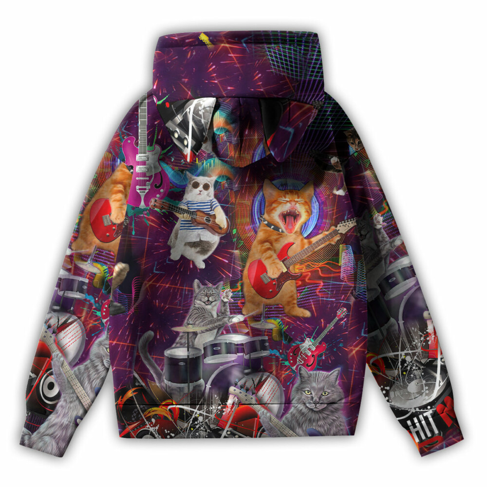 Cat Rocker Cool Style - Ears Hoodie - Owl Ohh - Owl Ohh