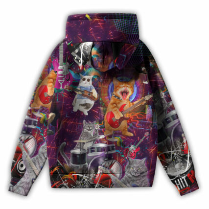 Cat Rocker Cool Style - Ears Hoodie - Owl Ohh - Owl Ohh