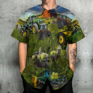 Tractor Just One More Tractor I Promise - Baseball Jersey - Owl Ohh - Owl Ohh