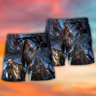Zombie Blood Dark Scary Halloween - Beach Short - Owl Ohh - Owl Ohh