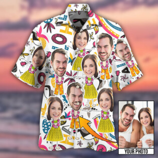 Face Funny Style Custom Photo - Hawaiian Shirt - Owl Ohh - Owl Ohh