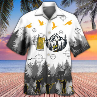 Beer I Like Beer And Hunting And Maybe 3 People - Hawaiian Shirt - Owl Ohh - Owl Ohh