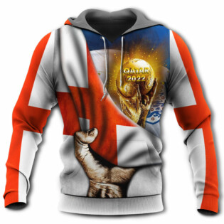 World Cup Qatar 2022 England Will Be The Champion Flag Vintage - Hoodie - Owl Ohh - Owl Ohh