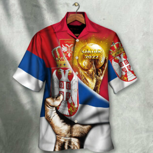 World Cup Qatar 2022 Serbia Will Be The Champion Flag Vintage - Hawaiian Shirt - Owl Ohh - Owl Ohh