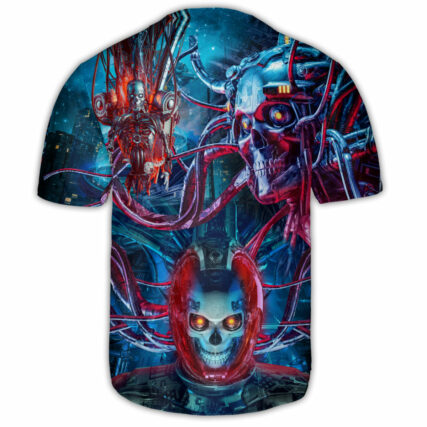 Skull Machine Style - Baseball Jersey - Owl Ohh - Owl Ohh