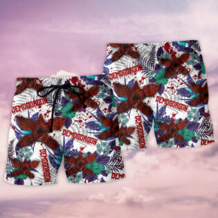Demogorgon Monster Hawaiian Pattern - Beach Short - Owl Ohh - Owl Ohh