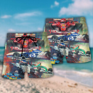 Car Racing Amazing Unstoppable - Beach Short - Owl Ohh - Owl Ohh