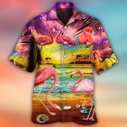 Flamingo In The Paradise Summer Cool Style - Hawaiian Shirt - Owl Ohh - Owl Ohh