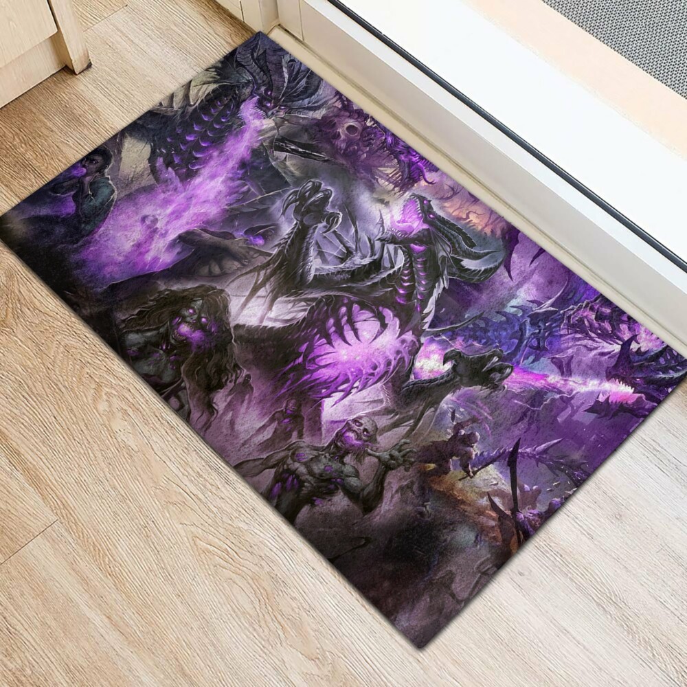 Skull Dragon Love Life Purple - Doormat - Owl Ohh - Owl Ohh