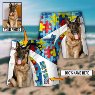 German Shepherd My Lovely Dog Custom Photo Personalized - Beach Short - Owl Ohh - Owl Ohh