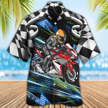 Motorbike Dog I Like Dogs And Motogp - Hawaiian Shirt - Owl Ohh - Owl Ohh