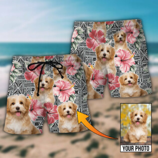 Dog My Sweet Dog Custom Photo - Beach Short - Owl Ohh - Owl Ohh