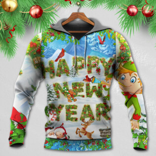 Christmas Happy New Year Snow So Cool - Hoodie - Owl Ohh - Owl Ohh