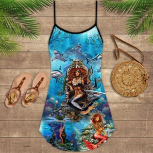 Mermaid Beautiful And Skull - Summer Dress - Owl Ohh - Owl Ohh