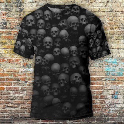 Skull Let Them Go To Hell - Round Neck T-shirt - Owl Ohh - Owl Ohh