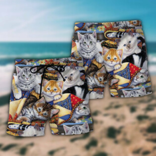 Cat Kitten Is So Cute - Beach Short - Owl Ohh - Owl Ohh
