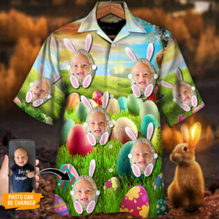 Easter This Is My Easter Shirt Bunny Cute Custom Photo - Hawaiian Shirt - Personalized Photo Gifts for men and women, kids - Owl Ohh