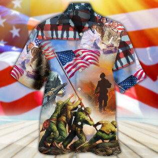Veteran USA Veteran Proud - Hawaiian Shirt - Owl Ohh - Owl Ohh
