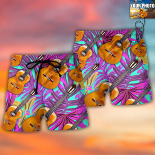 Guitar Various Style Custom Photo - Beach Short - Owl Ohh - Owl Ohh