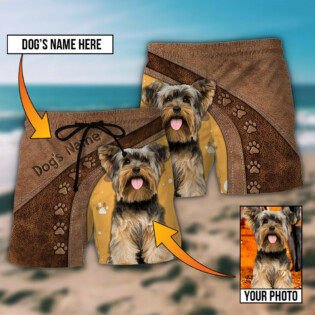 Dog Paw Various Style Custom Photo Personalized - Beach Short - Owl Ohh - Owl Ohh