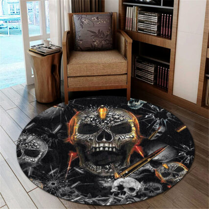 Skull Oh My Skull Cool - Round Mat - Owl Ohh - Owl Ohh