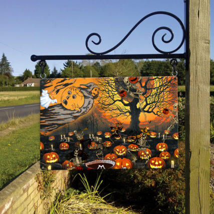 Skull Halloween Skull Darkness - Metal Sign - Owl Ohh - Owl Ohh