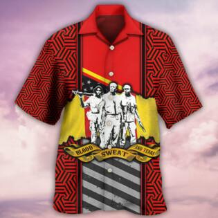 Veteran Vietnam Veteran Blood Sweat Tears - Hawaiian Shirt - Owl Ohh - Owl Ohh