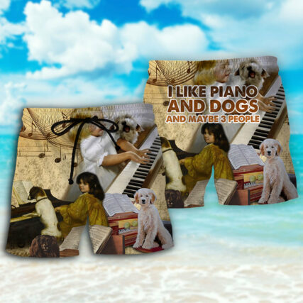 Piano I Like Piano And Dogs - Beach Short - Owl Ohh - Owl Ohh