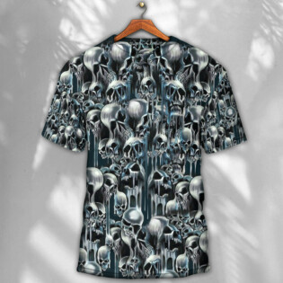 Skull It's Hot in Here - Round Neck T-shirt - Owl Ohh - Owl Ohh