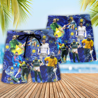 Cricket Sport Funny Play Amazing Style - Beach Short - Owl Ohh - Owl Ohh