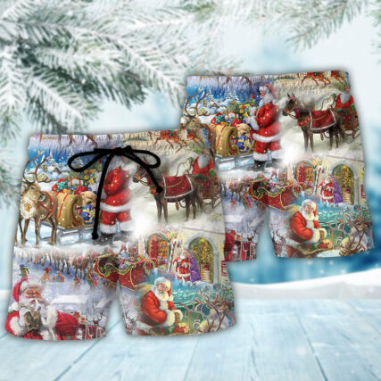 Christmas Believe In The Magic Of Christmas - Beach Short - Owl Ohh - Owl Ohh
