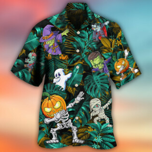 Halloween Dabbing Skeleton Zombie Style - Hawaiian Shirt - Owl Ohh - Owl Ohh