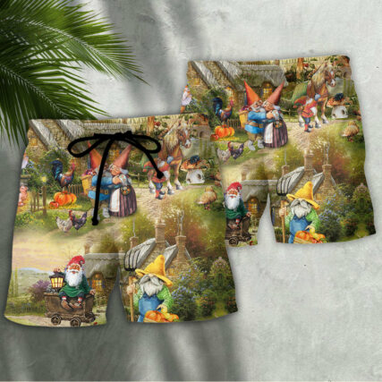 Farm Oh Gnomes Peace Life - Beach Short - Owl Ohh-Owl Ohh